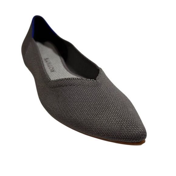 Rothy's Gray The Point Ballet Flats Size 9 1/2 - Picture 1 of 8